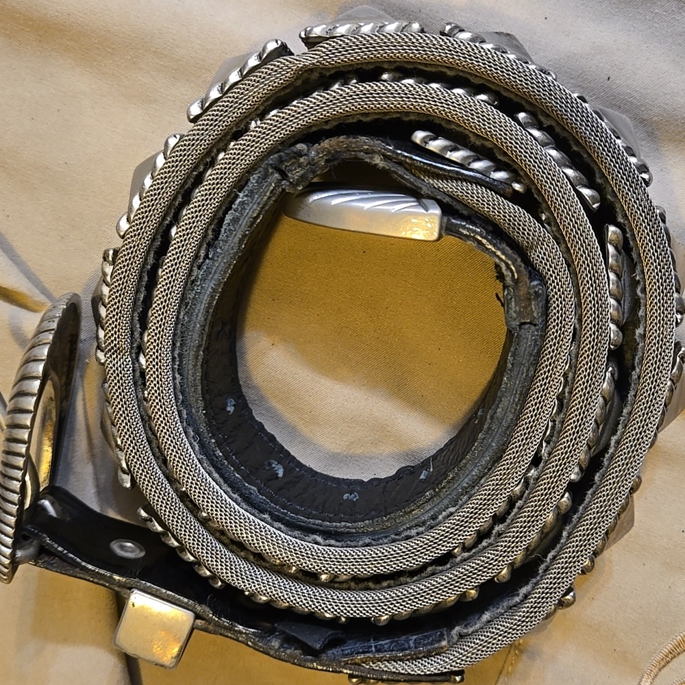 Nanni Vintage Leather & Silver Belt - Picture 11 of 12